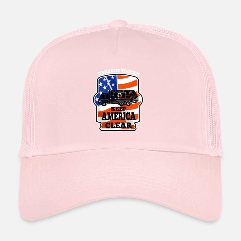 Garbage Trucks keep America Clear Trash Trucker Trucker Cap