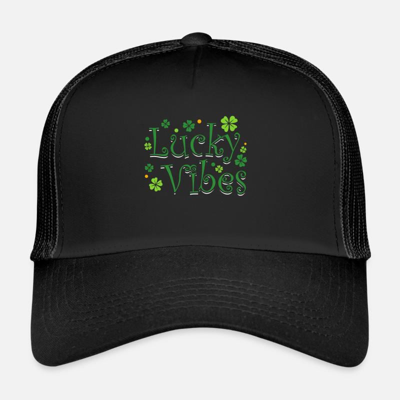 Trèfle de la Saint-Patrick Lucky Vibes Casquette trucker 