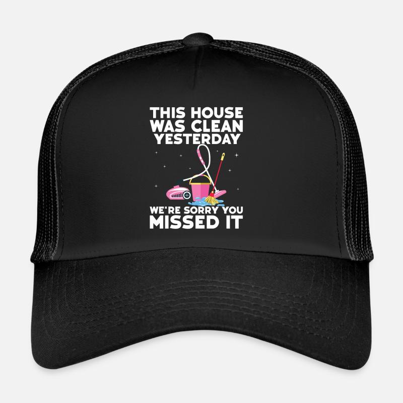 Haushalt - Trucker Cap - Schwarz/Schwarz