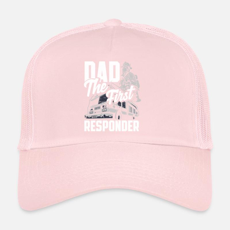 Papa le premier pompier d’intervention Conception pour Casquette trucker 