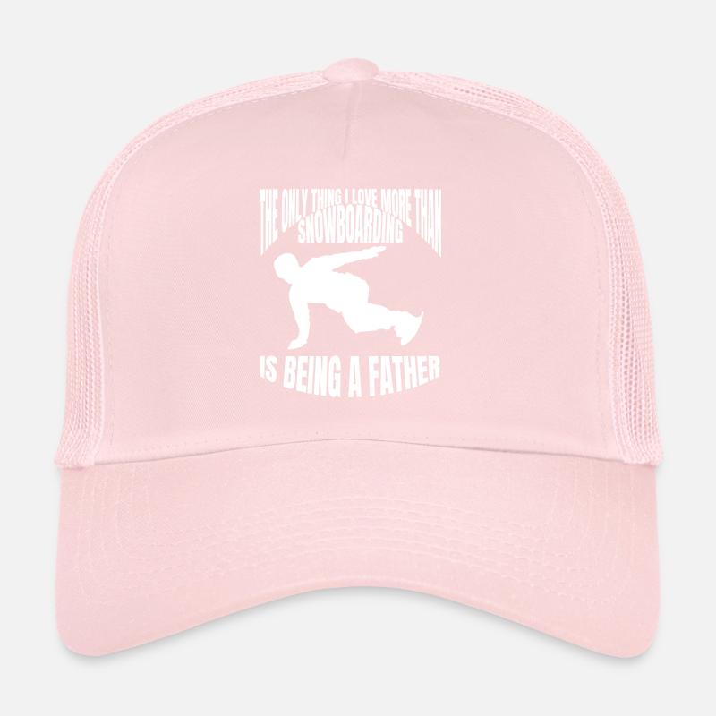 Snowboard Dad Snowboarder Dad Snowboarding Trucker Cap