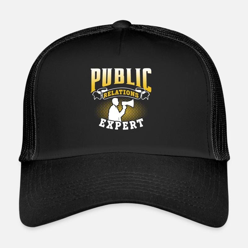 Expert en relations publiques Profession RP Casquette trucker 
