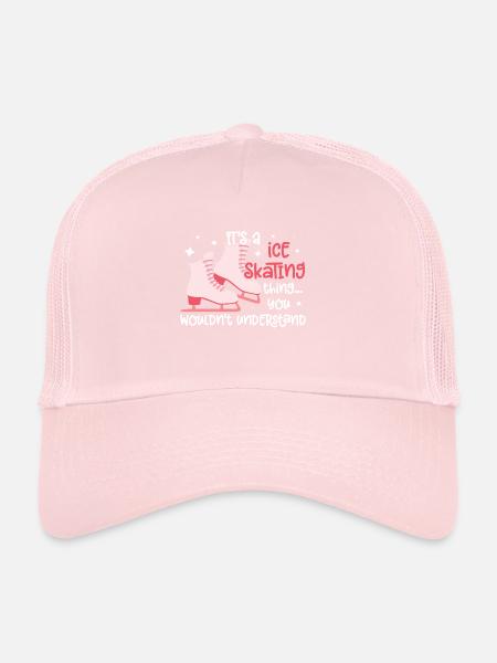 Eislaufen - Trucker Cap - Hellrosa - Vorne