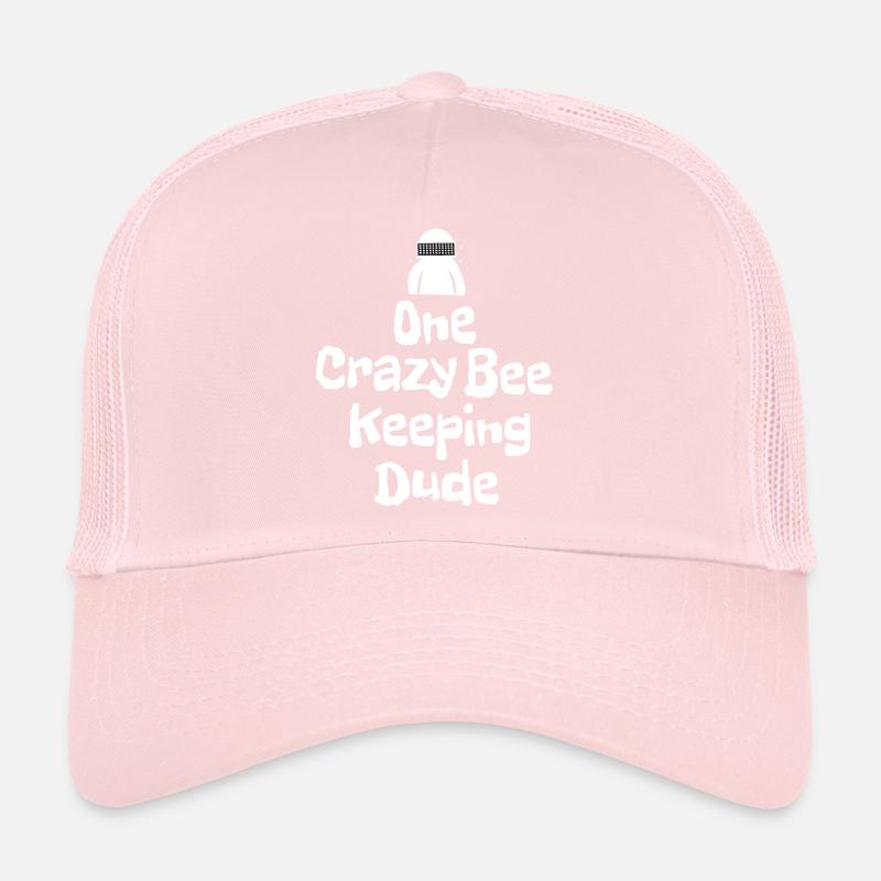 One crazy bee keeping dude Trucker Cap