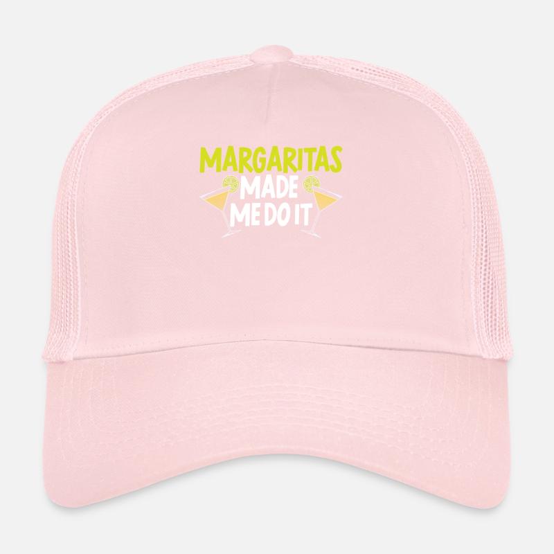 Margaritas Made Me Do It Alcoholic Drink Cocktail Trucker Cap