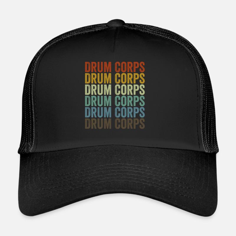 Drum Corps Drummer Drummer Trucker Cap