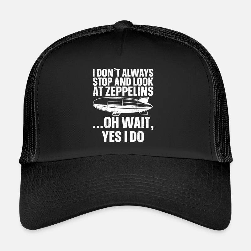 Zeppelin - Trucker Cap - Schwarz/Schwarz