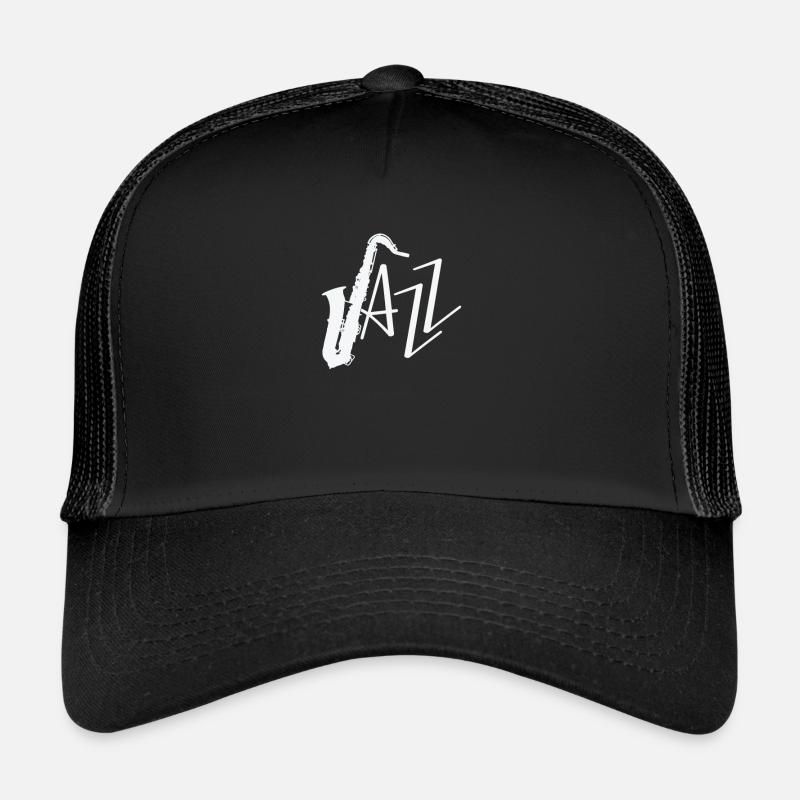 Jazz Saxophone Improvisiert - Trucker Cap - Schwarz/Schwarz