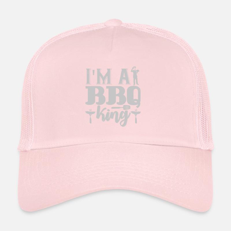 I AM A BBQ KING FUNNY Trucker Cap