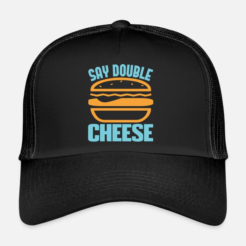 SAY DOUBLE CHEESE Trucker Cap