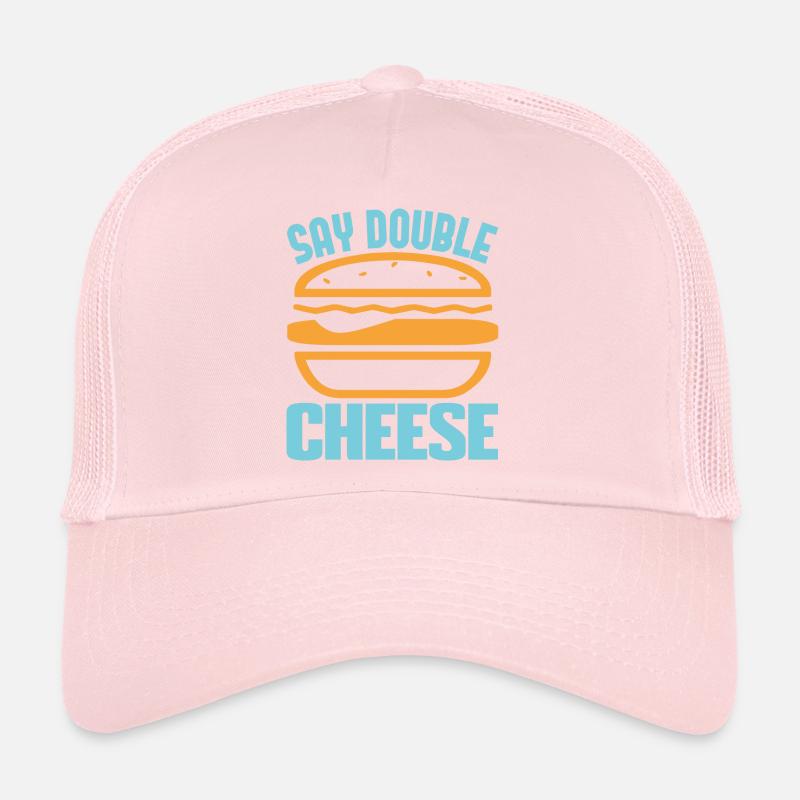 SAY DOUBLE CHEESE Trucker Cap