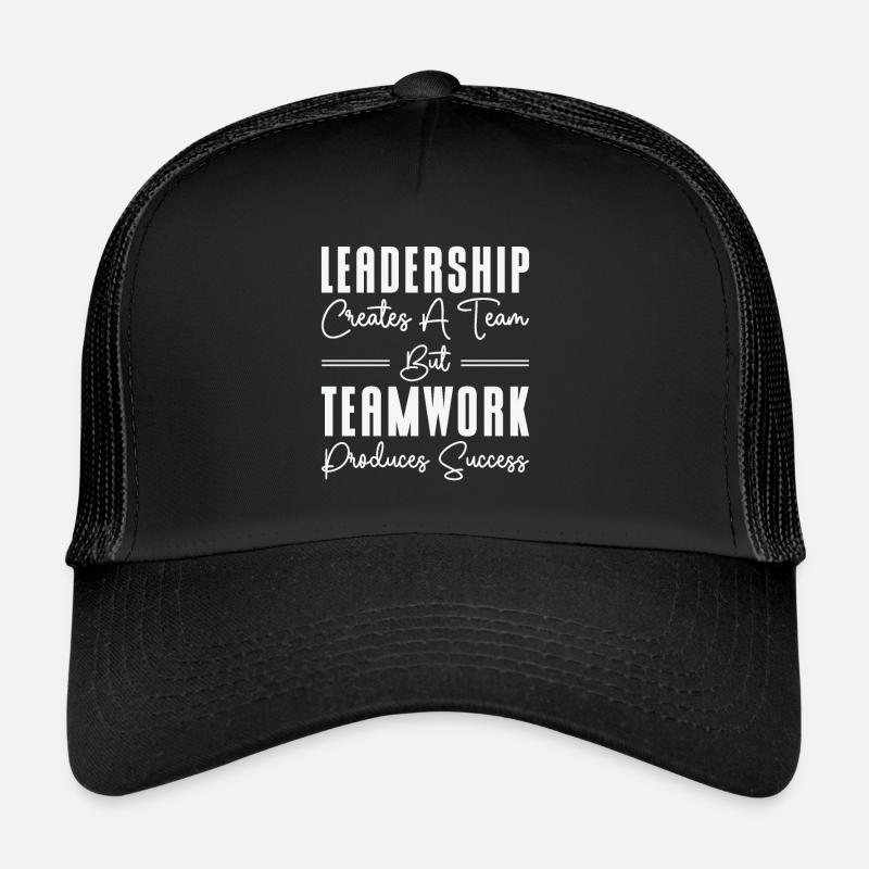 Boss Leadership Teamwork Success Office Work Trucker Cap
