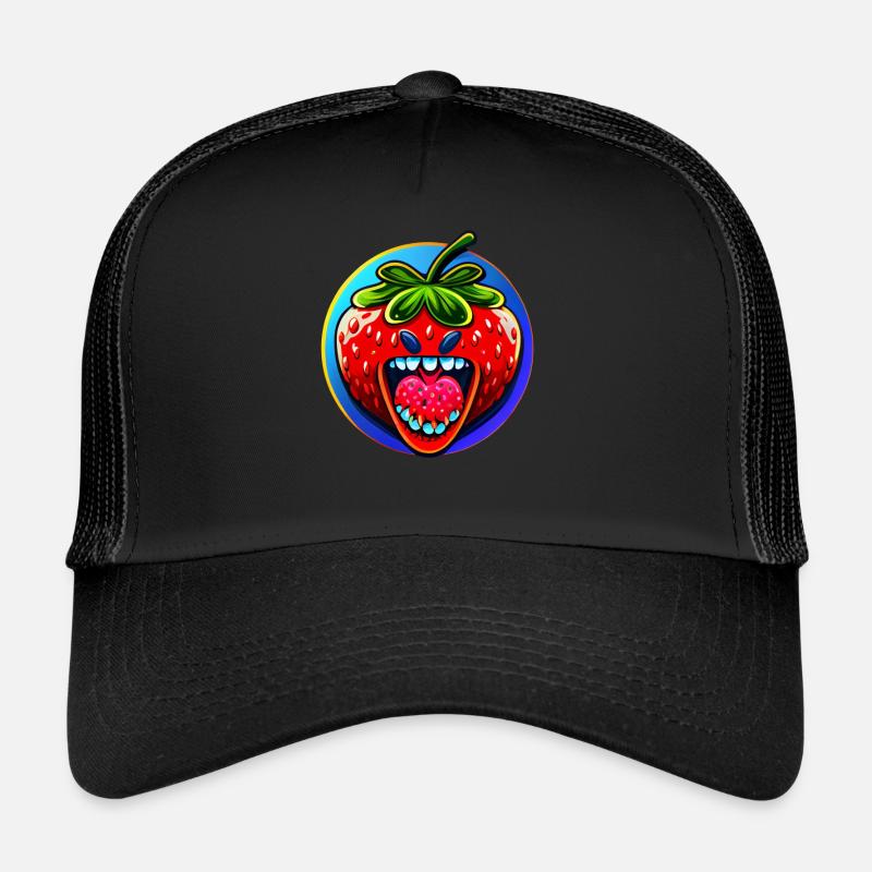 Erdbeeren machen glücklich und sind lecker Trucker Cap