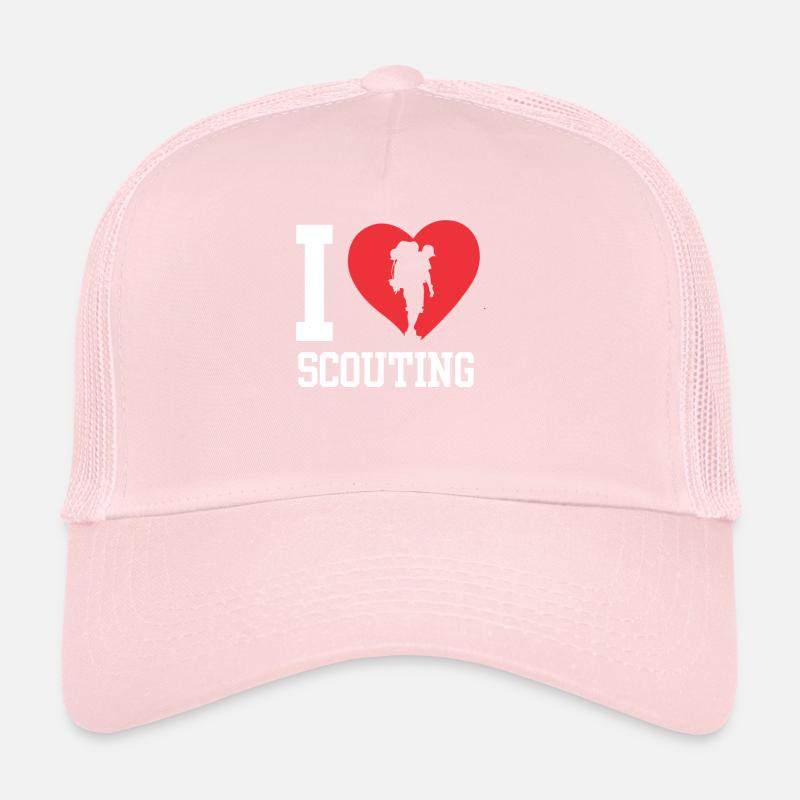 I Love Scouts Scouting Clan Camp Trucker Cap