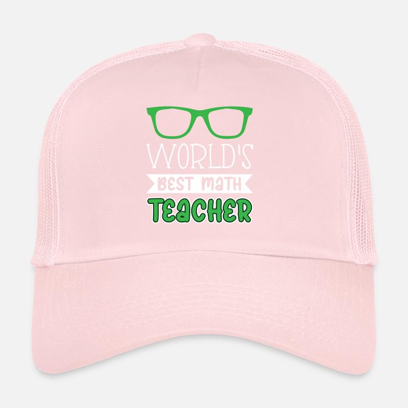 World's Best Math Teacher Trucker Cap