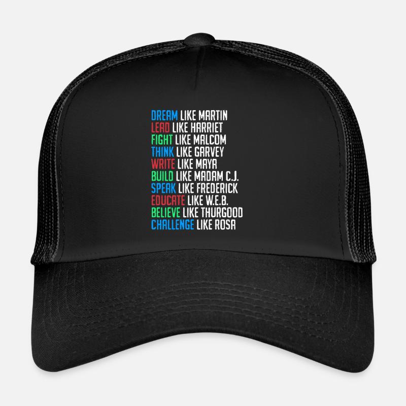 Black History Martin Luther King Afrika Trucker Cap