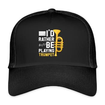 Trumpet - Trucker Cap - black/black - Front