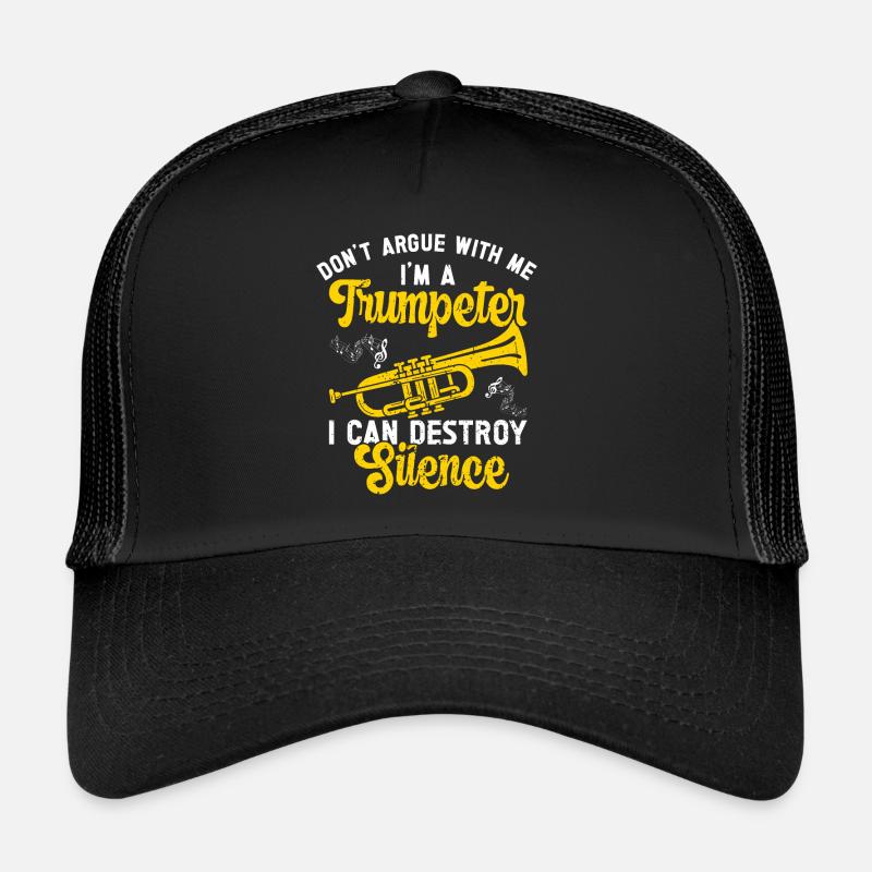Trompette - Casquette trucker  - noir/noir