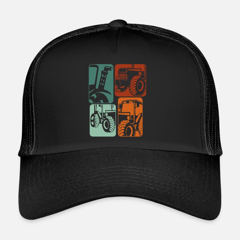 Tractor Retro Tractor Driver Tractor Trucker Cap