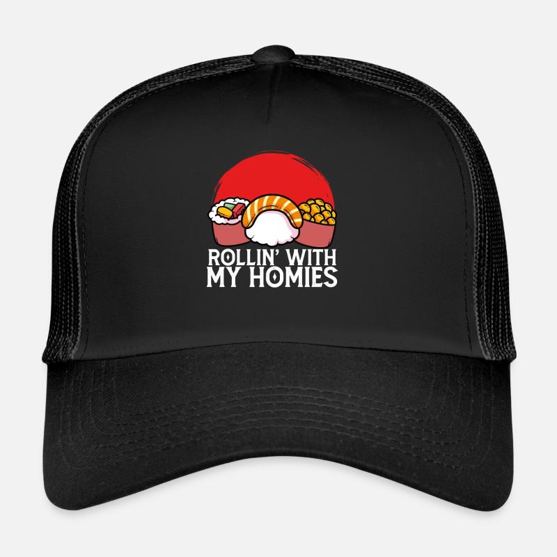 Sushi Rollin avec mes copains Casquette trucker 