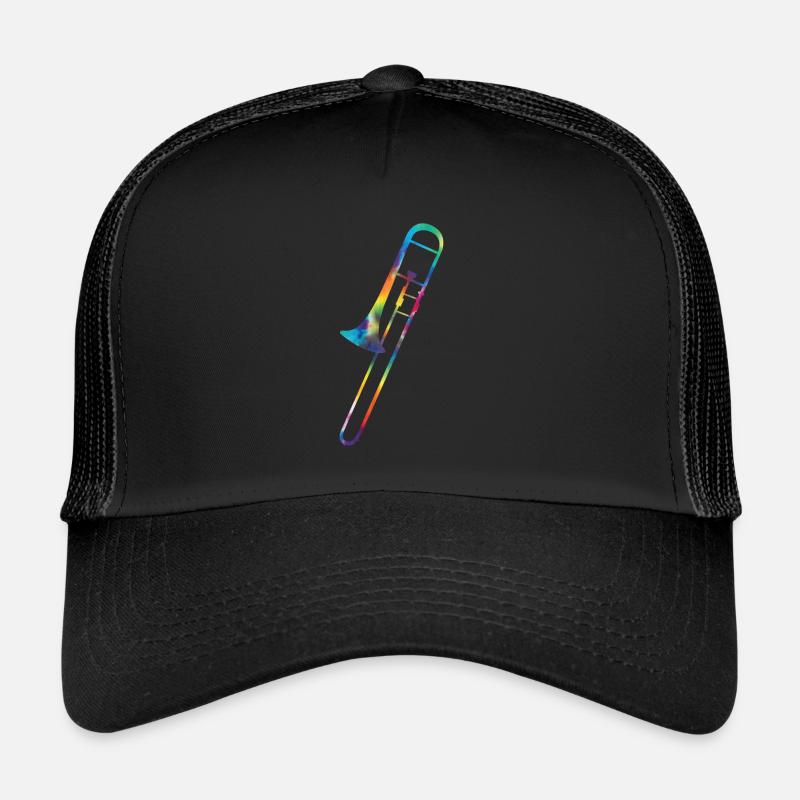 Posaune - Trucker Cap - Schwarz/Schwarz