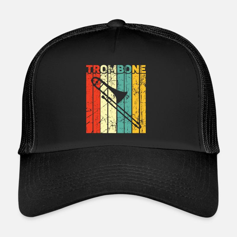 Posaune - Trucker Cap - Schwarz/Schwarz