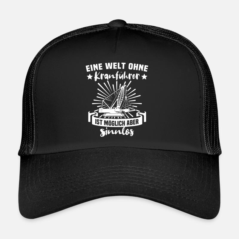 Kranfahrer Kranführer Kran Trucker Cap