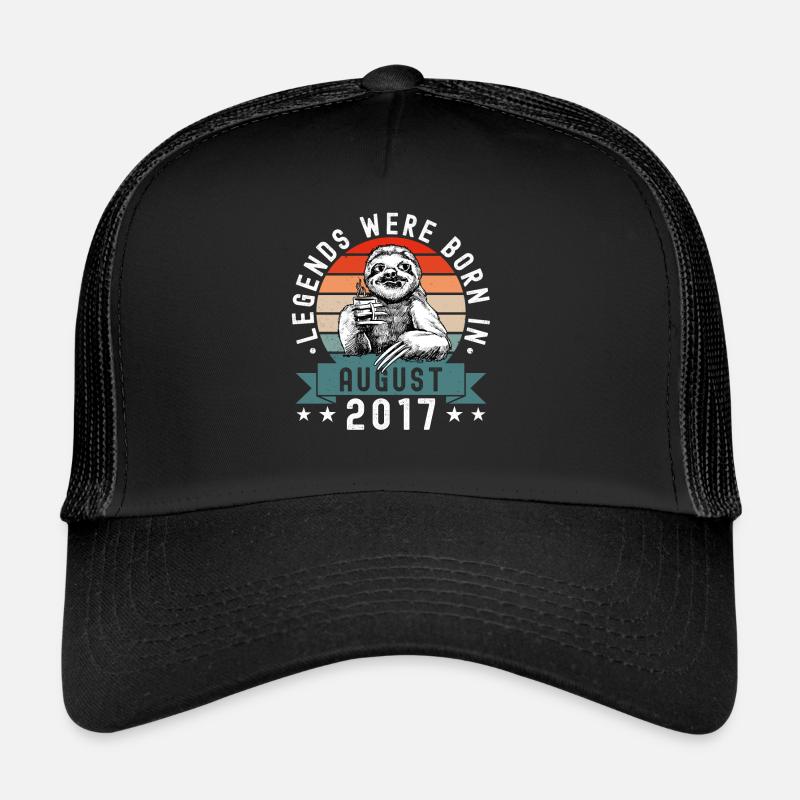 Les légendes sont nées en août 2017 paresseux défectueux Casquette trucker 