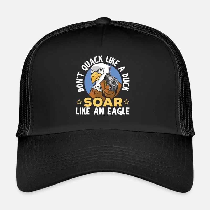 Ne charlatan pas comme un canard s’envole comme un amant d’aigle Casquette trucker 