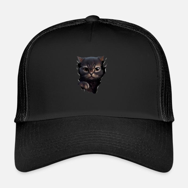 Chat mignon Chaton Craqué Chat Amants Chats Chats Casquette trucker 