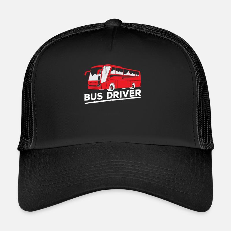 Busfahrer Reisebus Busfahren - Trucker Cap - Schwarz/Schwarz