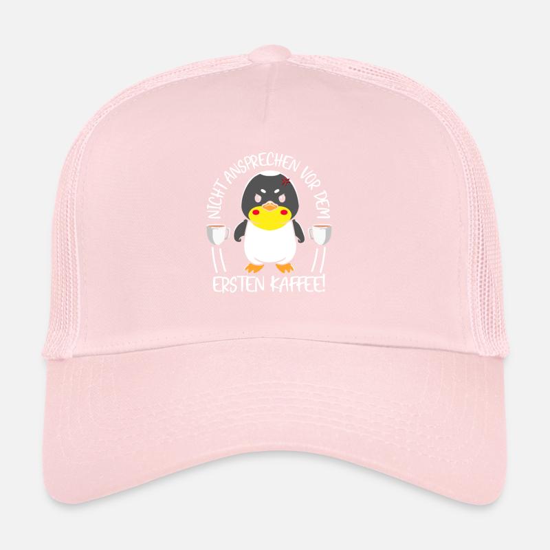 Pinguin Nicht Ansprechen Vor Dem Ersten Kaffee Trucker Cap