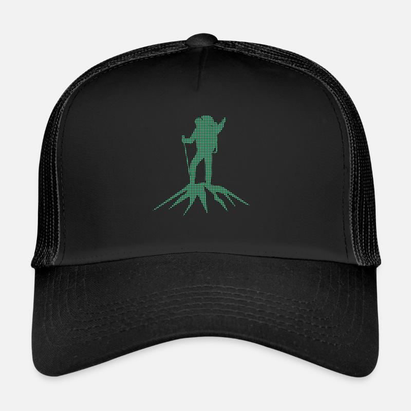 Bergsteigen - Trucker Cap - Schwarz/Schwarz