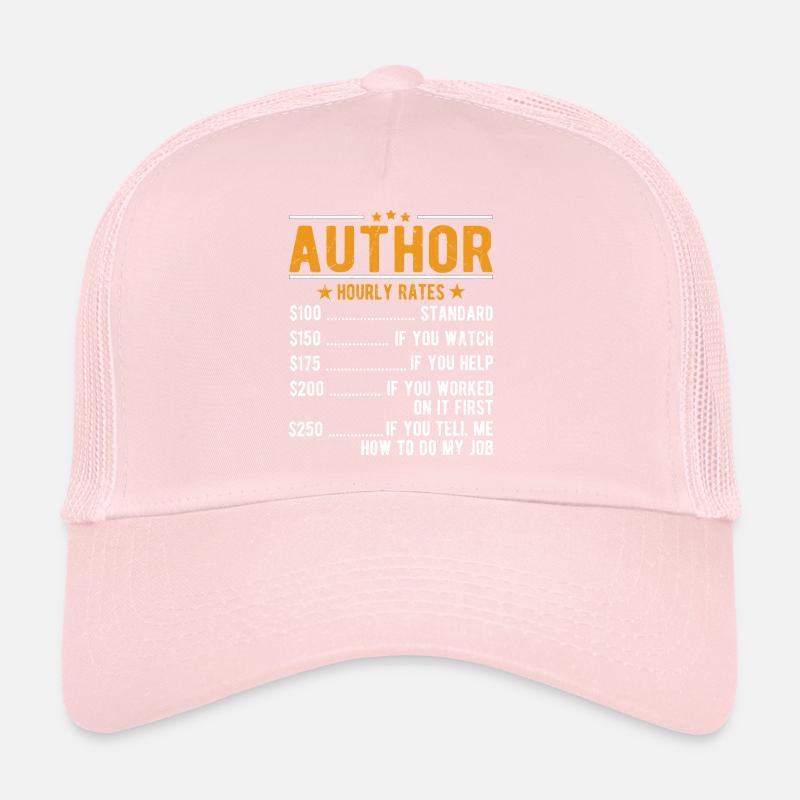 Auteur salaire horaire Casquette trucker 