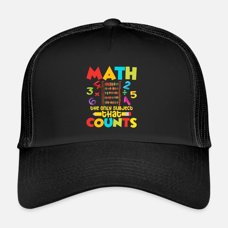Les mathématiques sont la seule matière qui compte sur le tapis d’éducation Casquette trucker 