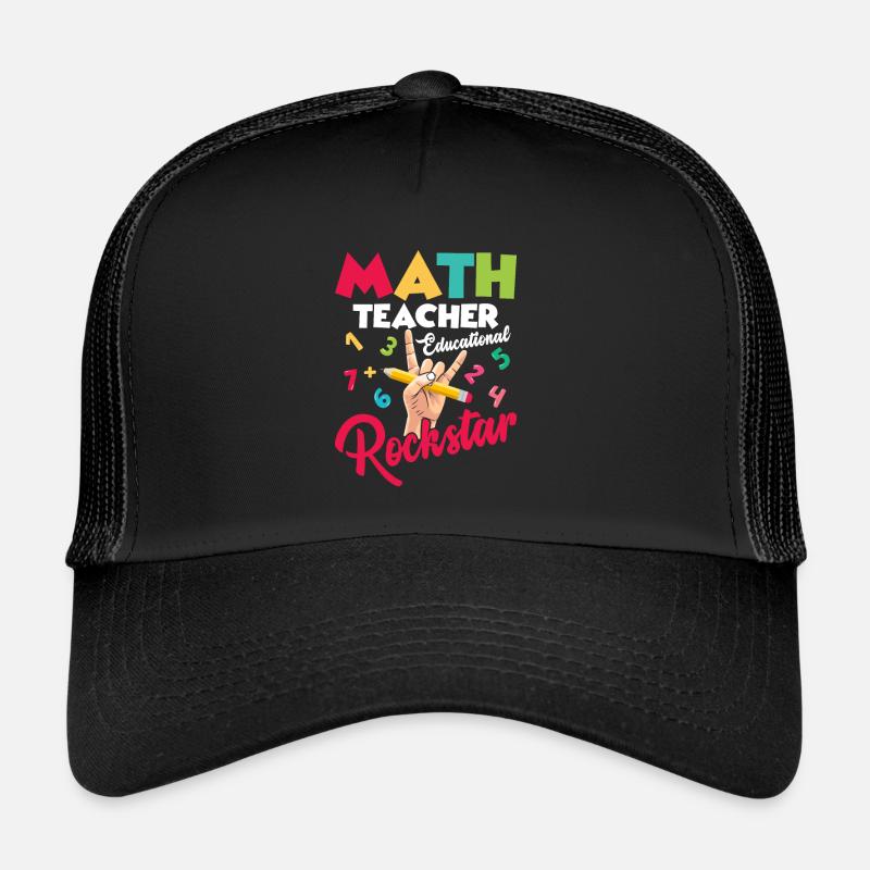 Math Teacher Summer Edition Education School Casquette trucker 