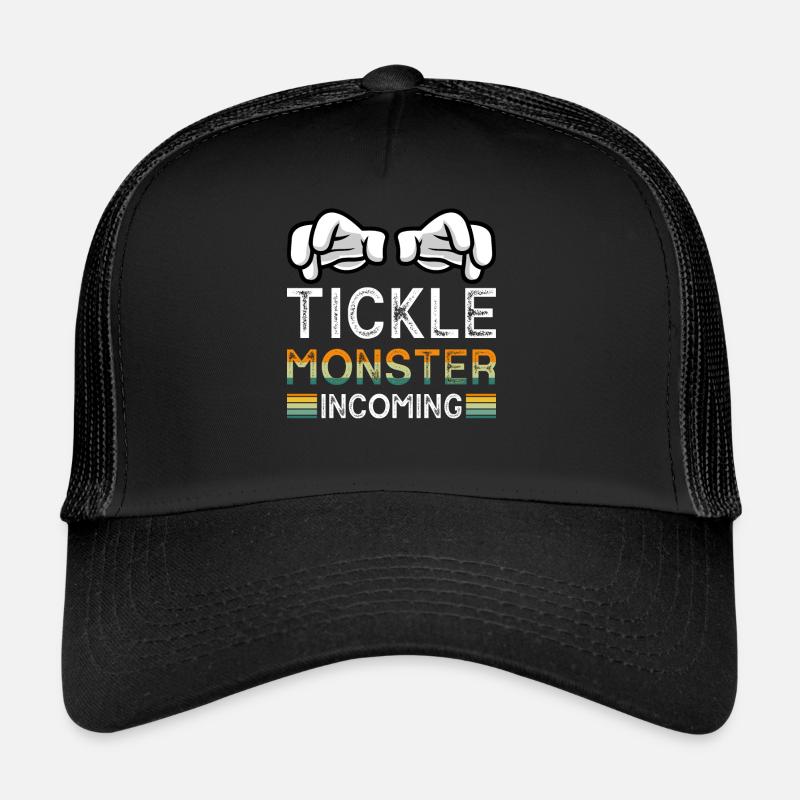 Tickle Monster eingehend - Trucker Cap - Schwarz/Schwarz
