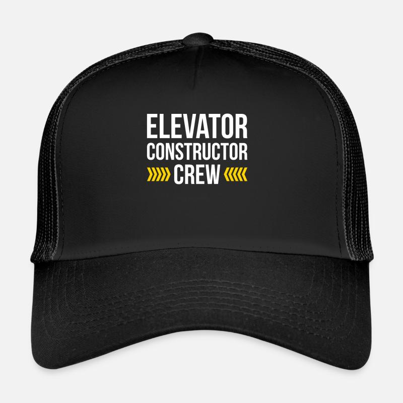 Elevator Construction Crew Shirt Geschenk Trucker Cap
