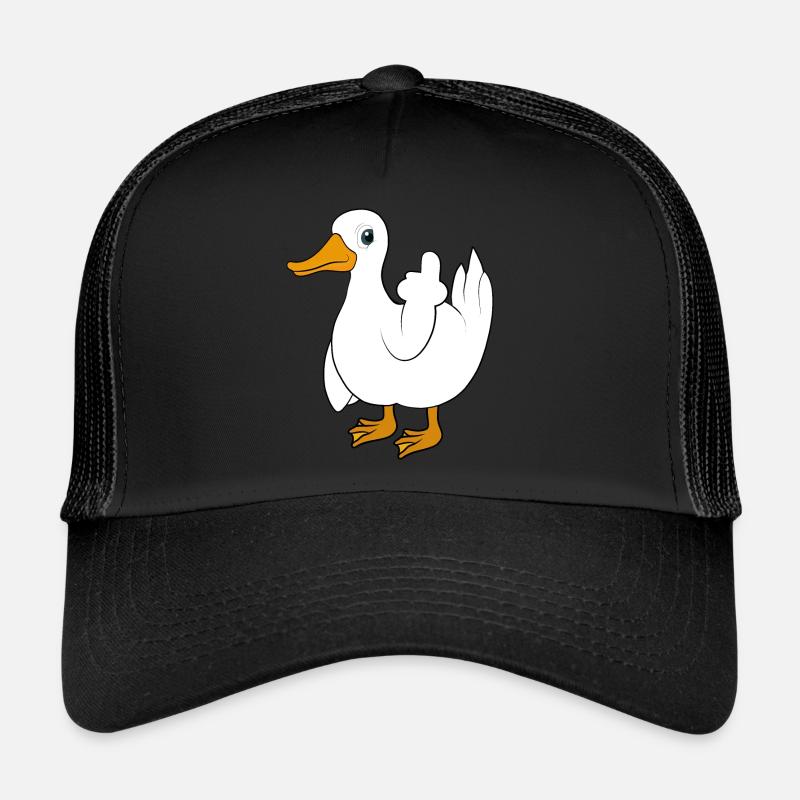 Funny Duck Evil Duck Duck You Trucker Cap