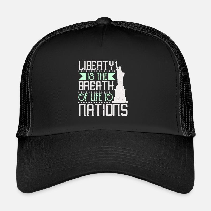 LA LIBERTÉ EST LE SOUFFLE DE VIE DES NATIONS 3 Casquette trucker 