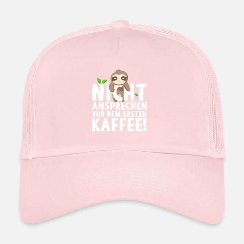 Faultier Nicht Ansprechen Vor Dem Ersten Kaffee Trucker Cap