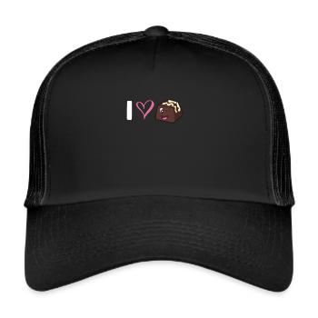 Chocolate Lover Chocolate Milk Chocolate Bars - Trucker Cap - black/black - Front