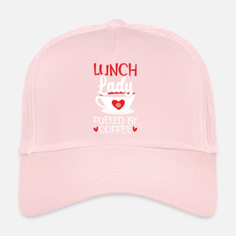 Lunch Lady angeheizt von Coffee Cafeteria Worker Cook Trucker Cap