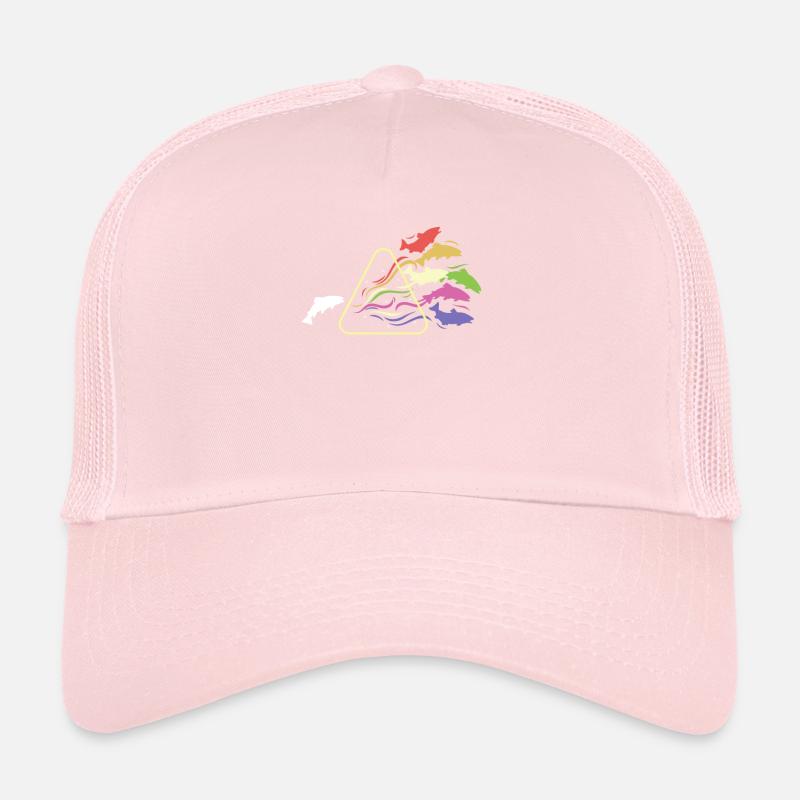 Fish Prism Rainbow Light Funny Physics Trucker Cap