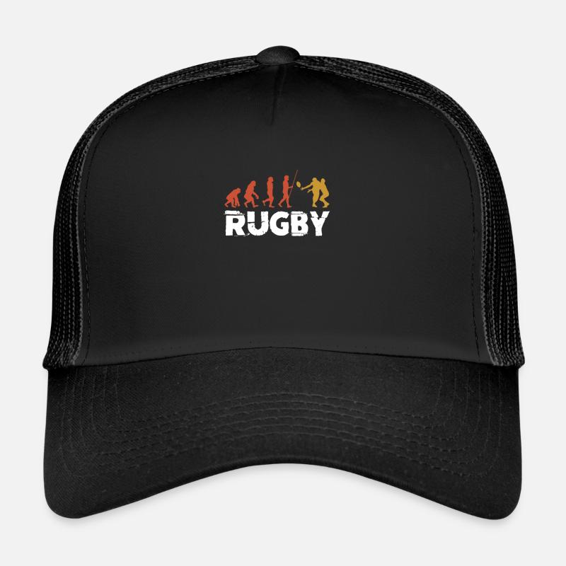 Rugby - Trucker Cap - Schwarz/Schwarz