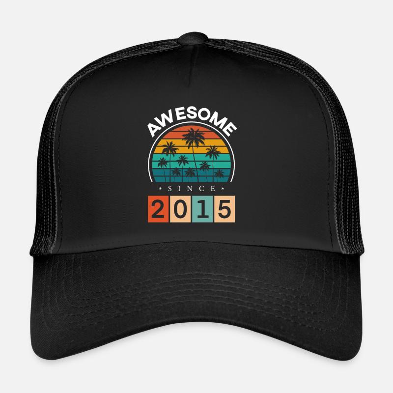 2015 Anniversaire Né Année de naissance millésime Casquette trucker 