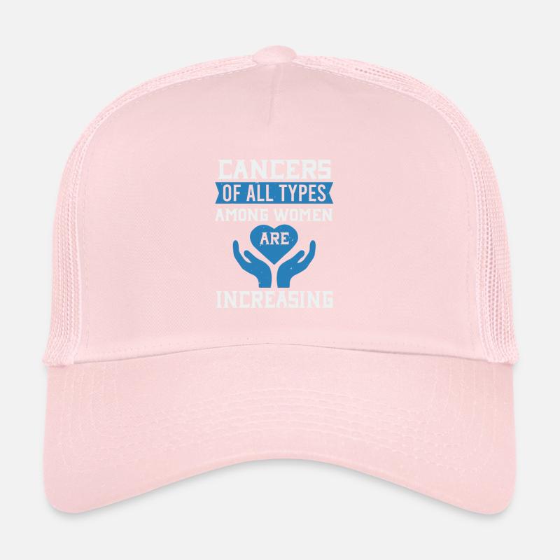 LES CANCERS DE TOUS TYPES CHEZ LES FEMMES SONT EN AUGMENTATION Casquette trucker 