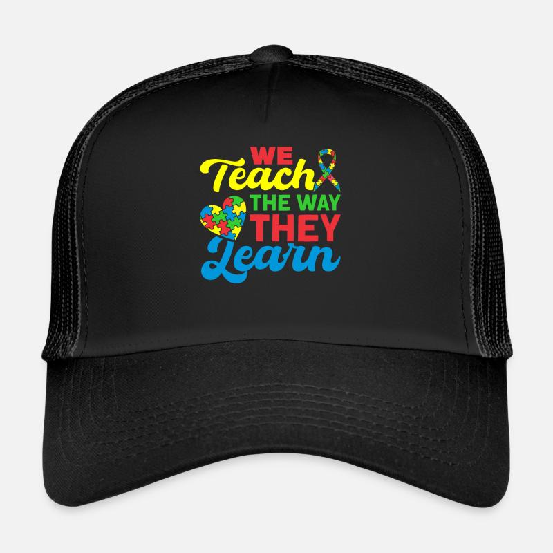 autism awareness Schul Unterricht stolzes Lehrer Trucker Cap