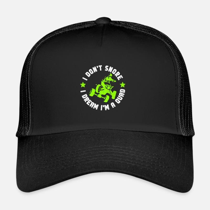 Quad Quadfahrer - Trucker Cap - Schwarz/Schwarz