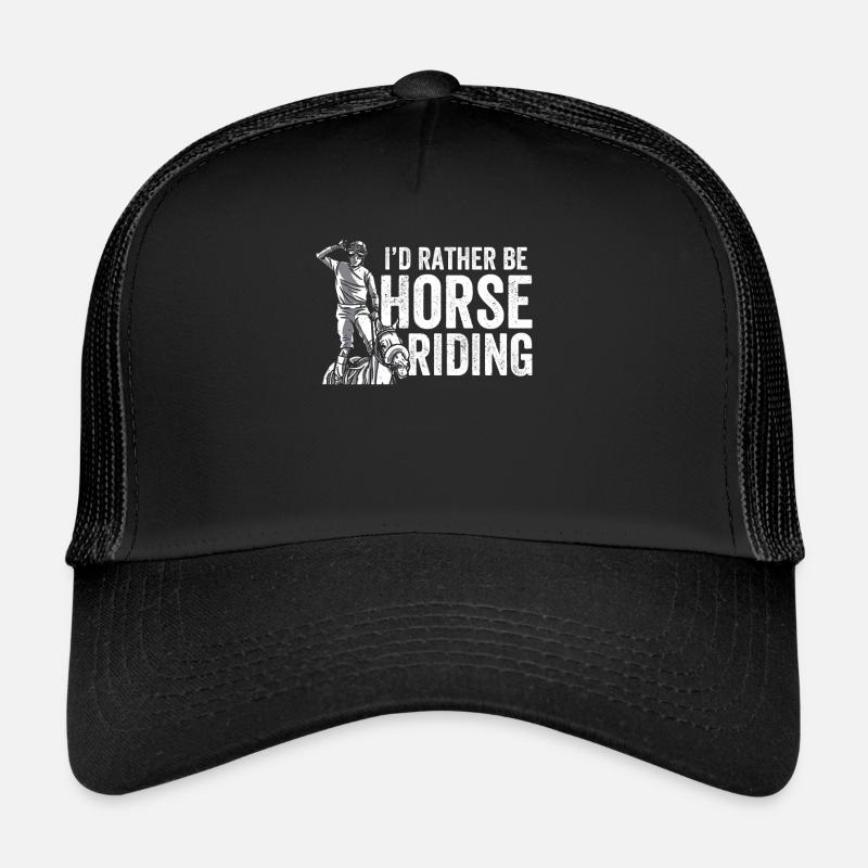 Je préfère aller à cheval cavalier cheval Casquette trucker 